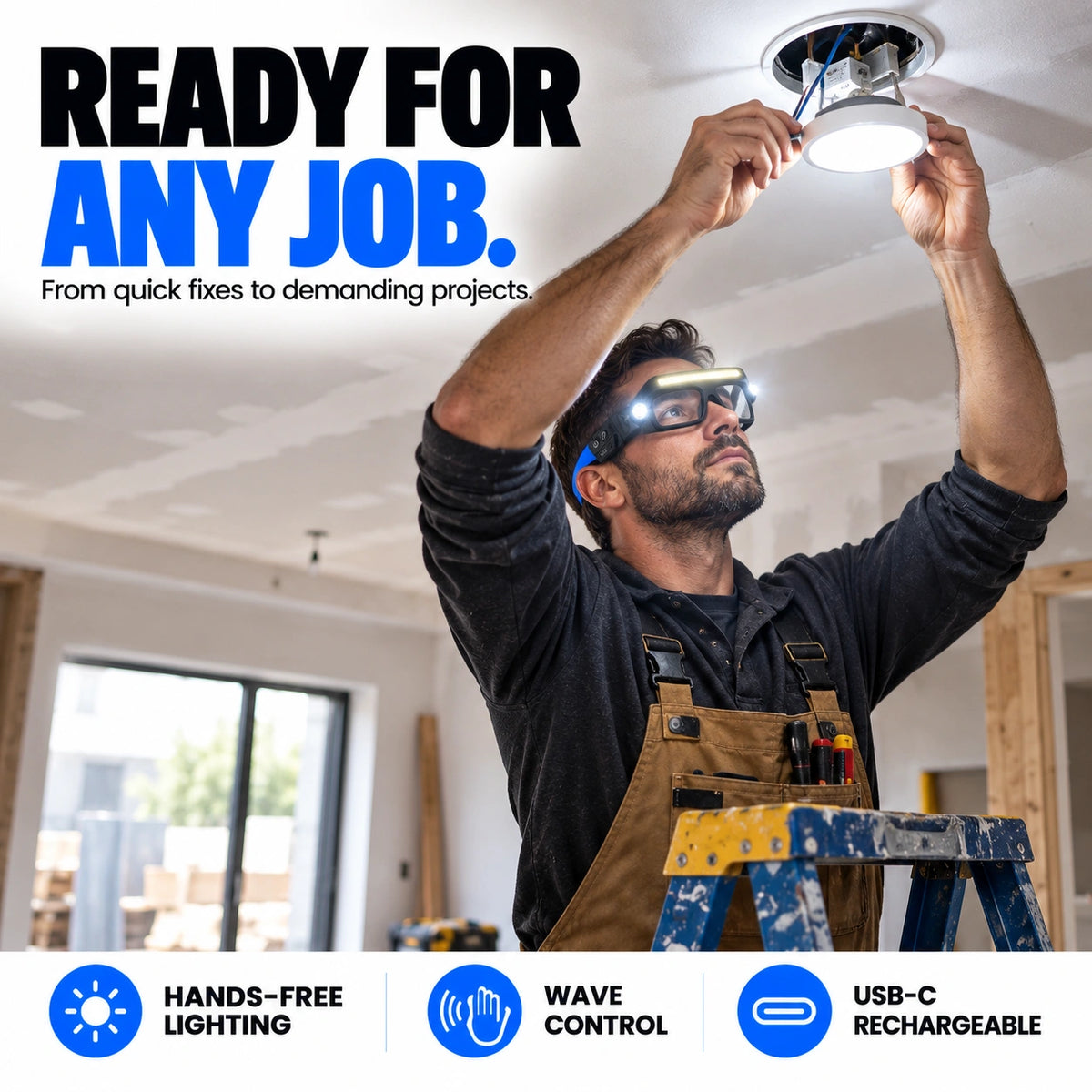 BeamPro™ | Hands-Free LED Light Glasses