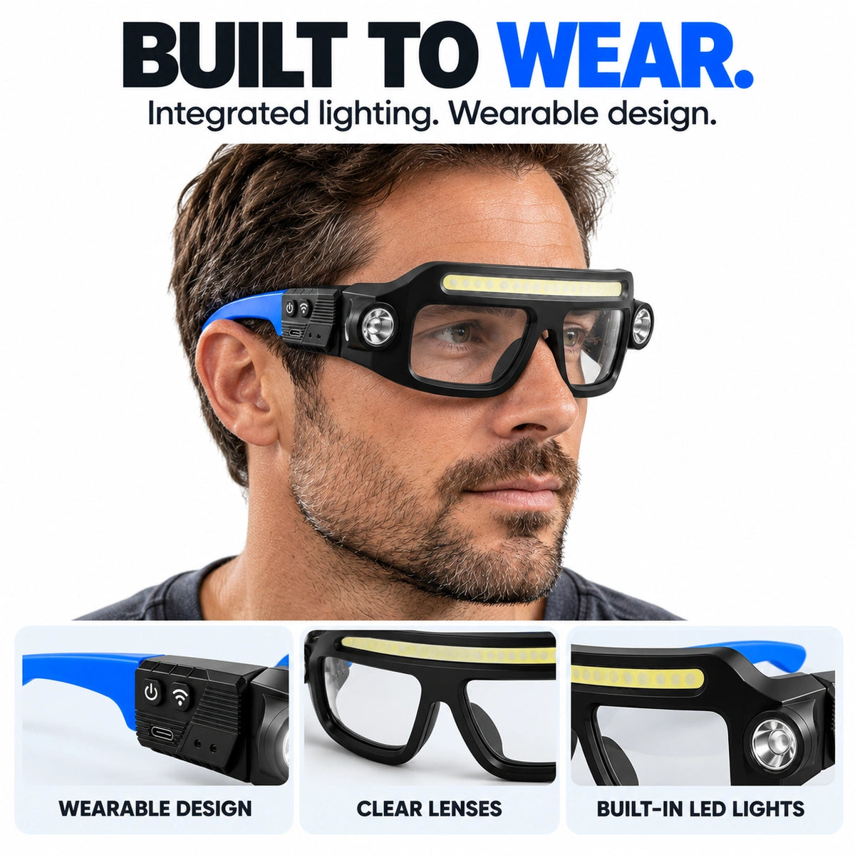 BeamPro™ | Hands-Free LED Light Glasses