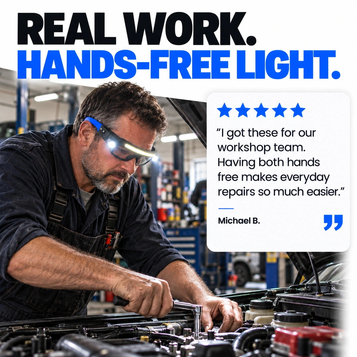 BeamPro™ | Hands-Free LED Light Glasses